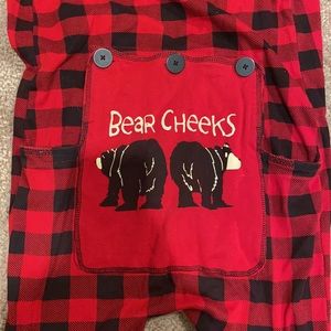 Onesie bear cheek pajamas